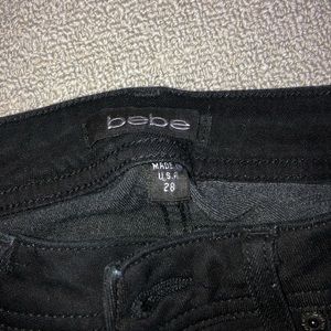 bebe black jeans